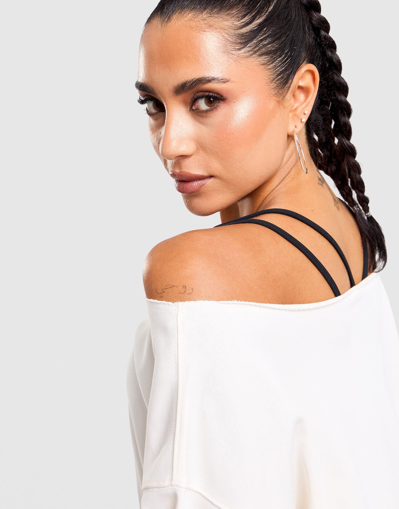Off-Shoulder Sweatshirt