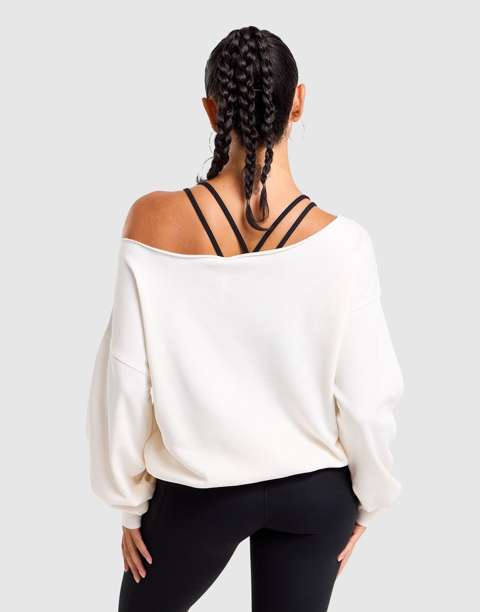 Off-Shoulder Sweatshirt