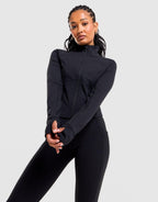 Crop Full-Zip Track Top