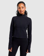 Crop Full-Zip Track Top