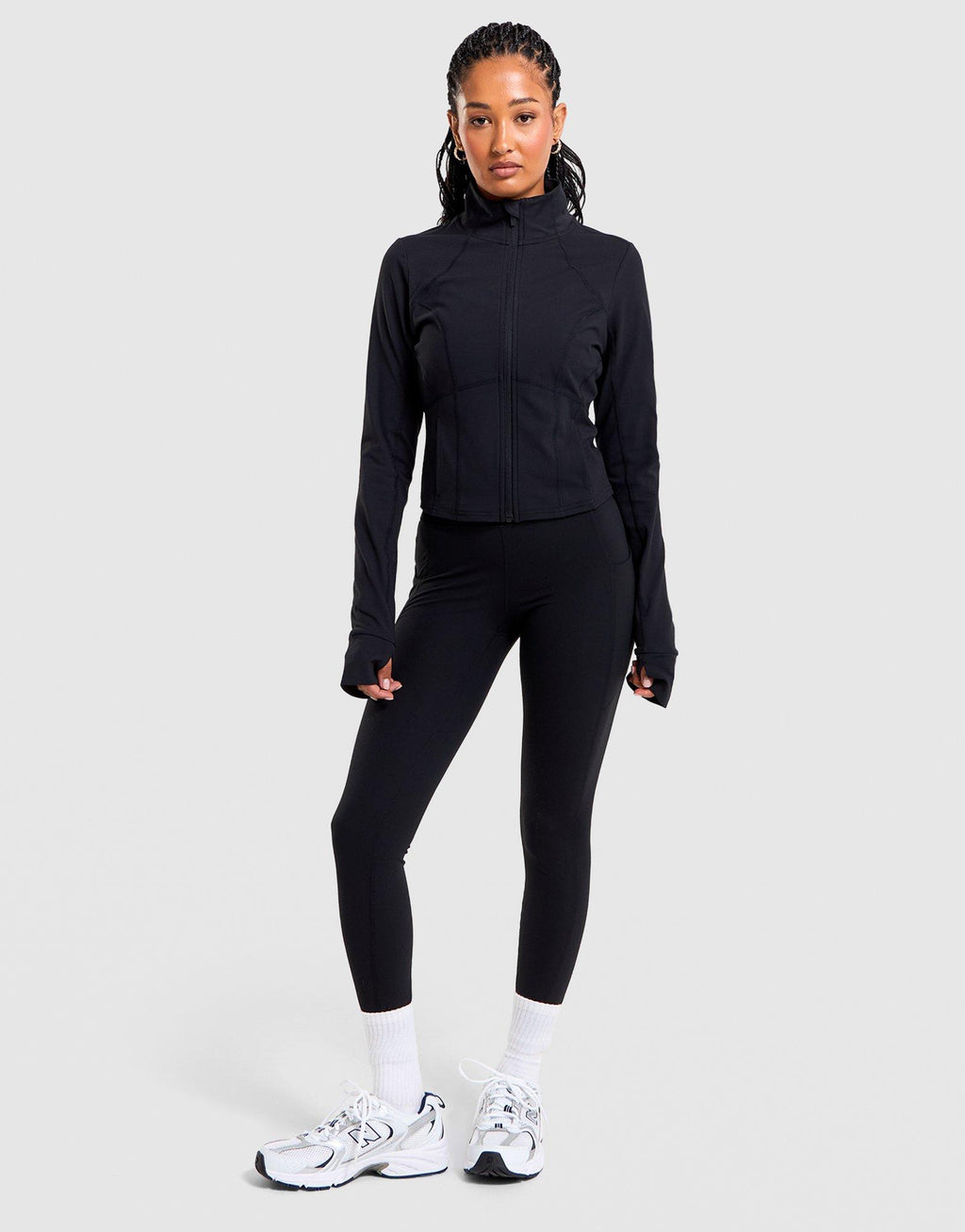 Crop Full-Zip Track Top