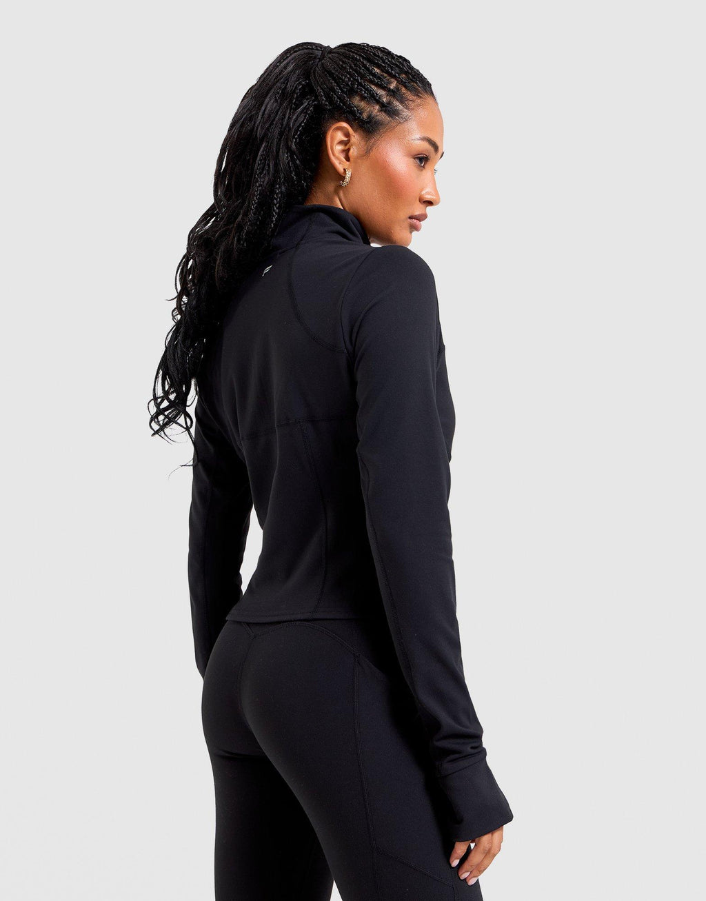 Crop Full-Zip Track Top