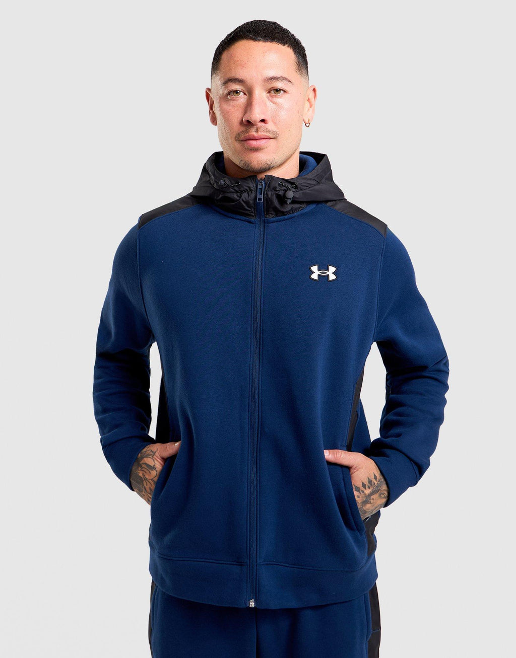 Fleece Woven Icon Hoodie