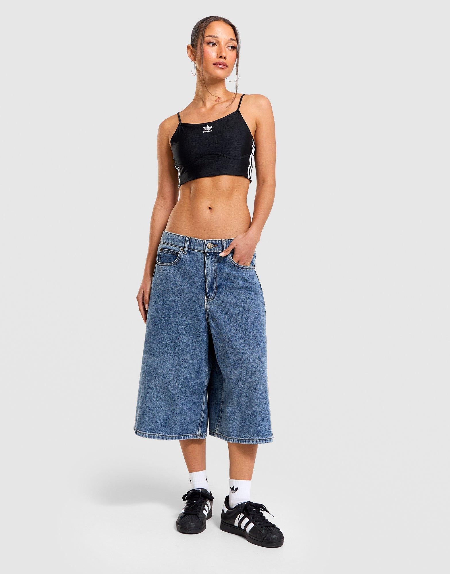 Mid Rise Denim Jorts