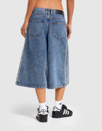 Mid Rise Denim Jorts