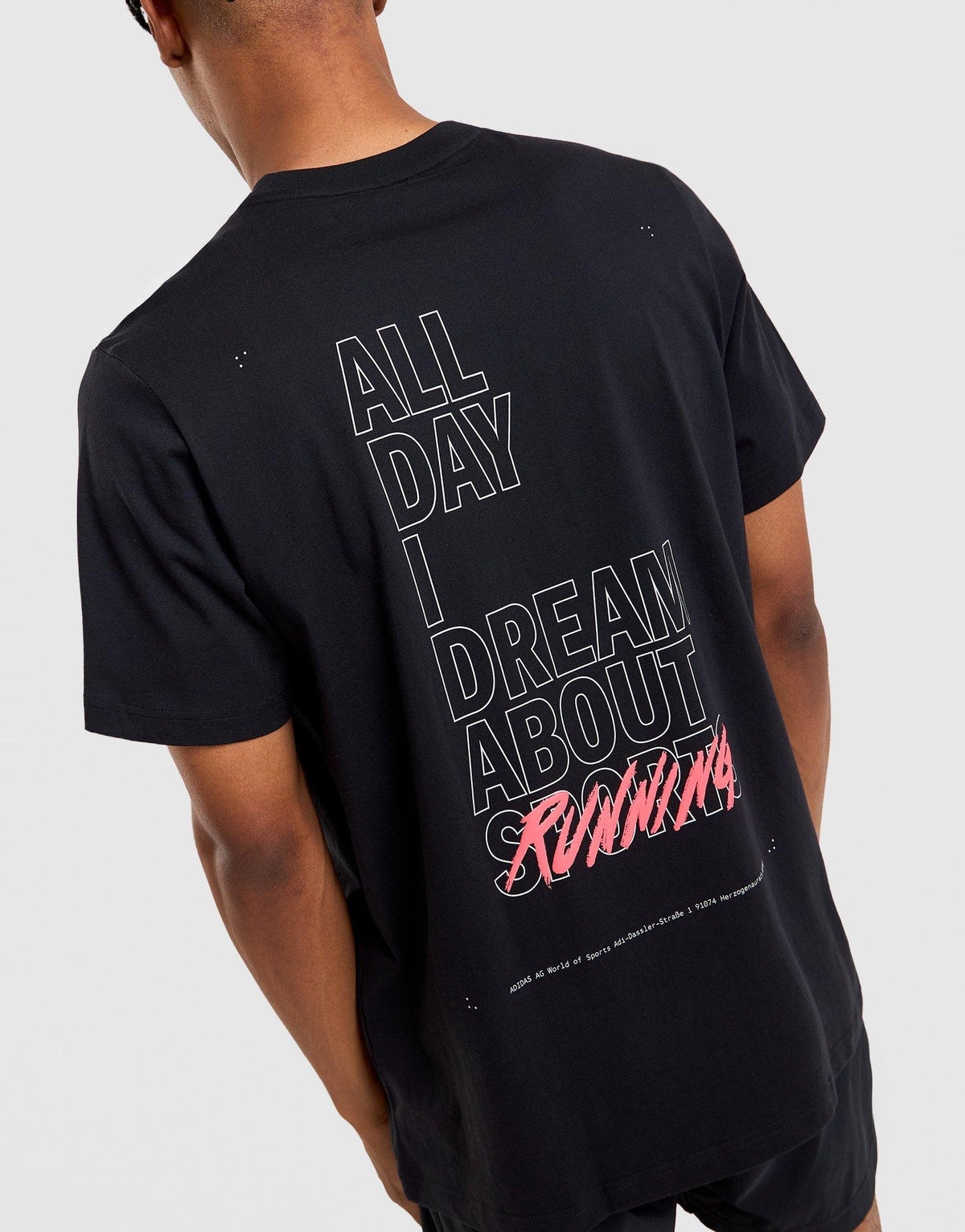 Running Slogan Graphic T-Shirt
