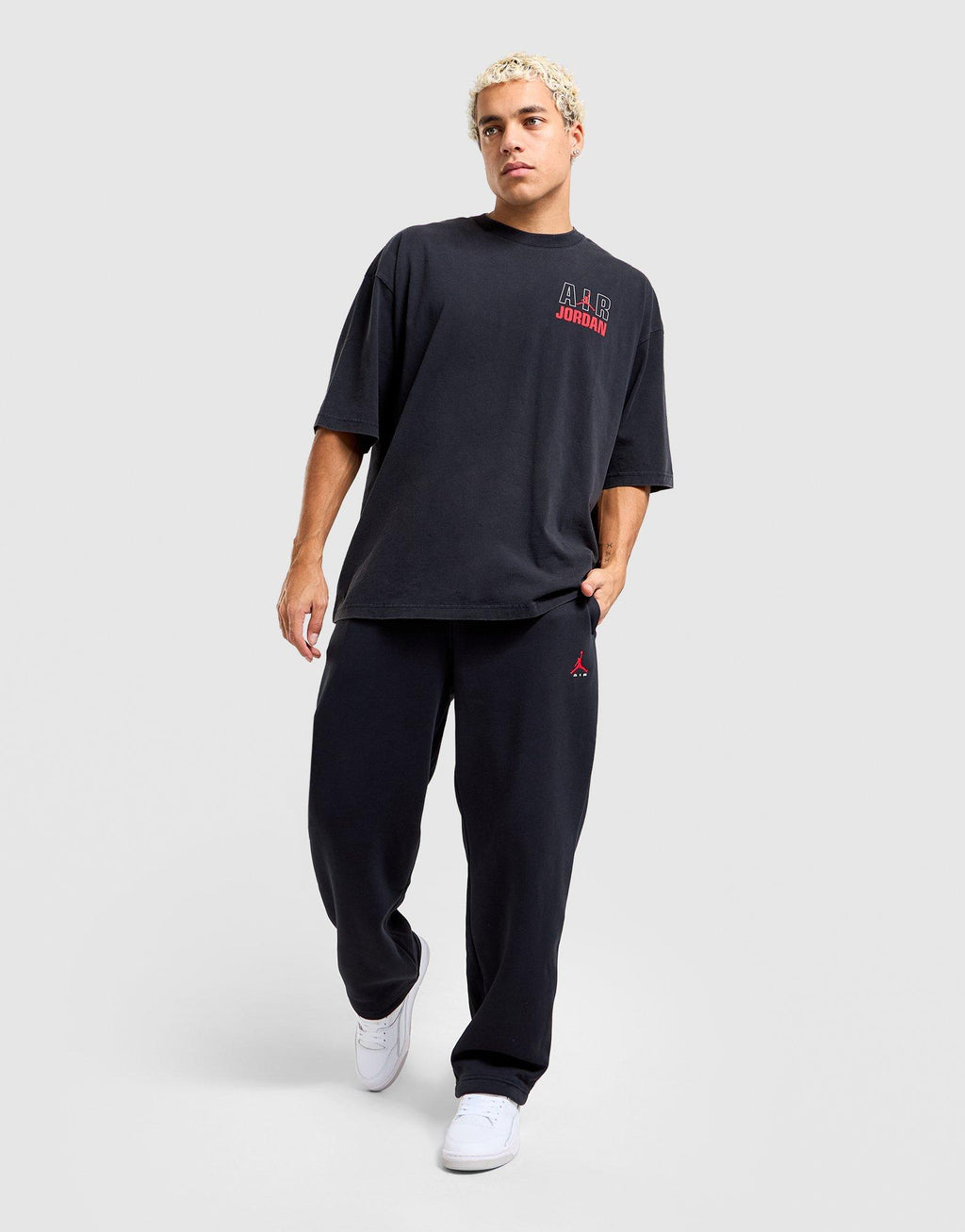 Brooklyn Statement Fleece Open-Hem Pants