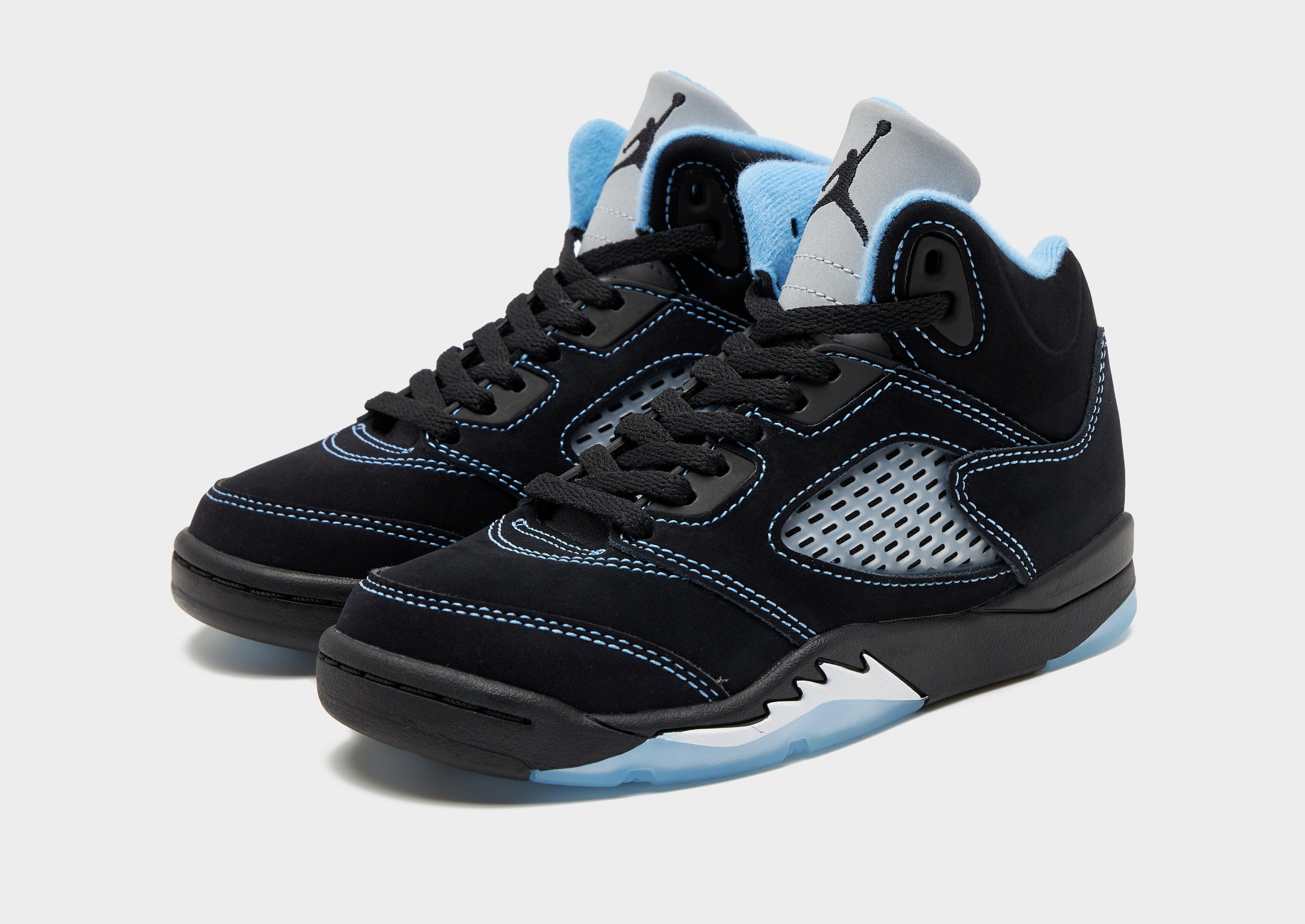 Air 5 Retro 'Black Carolina' Children's