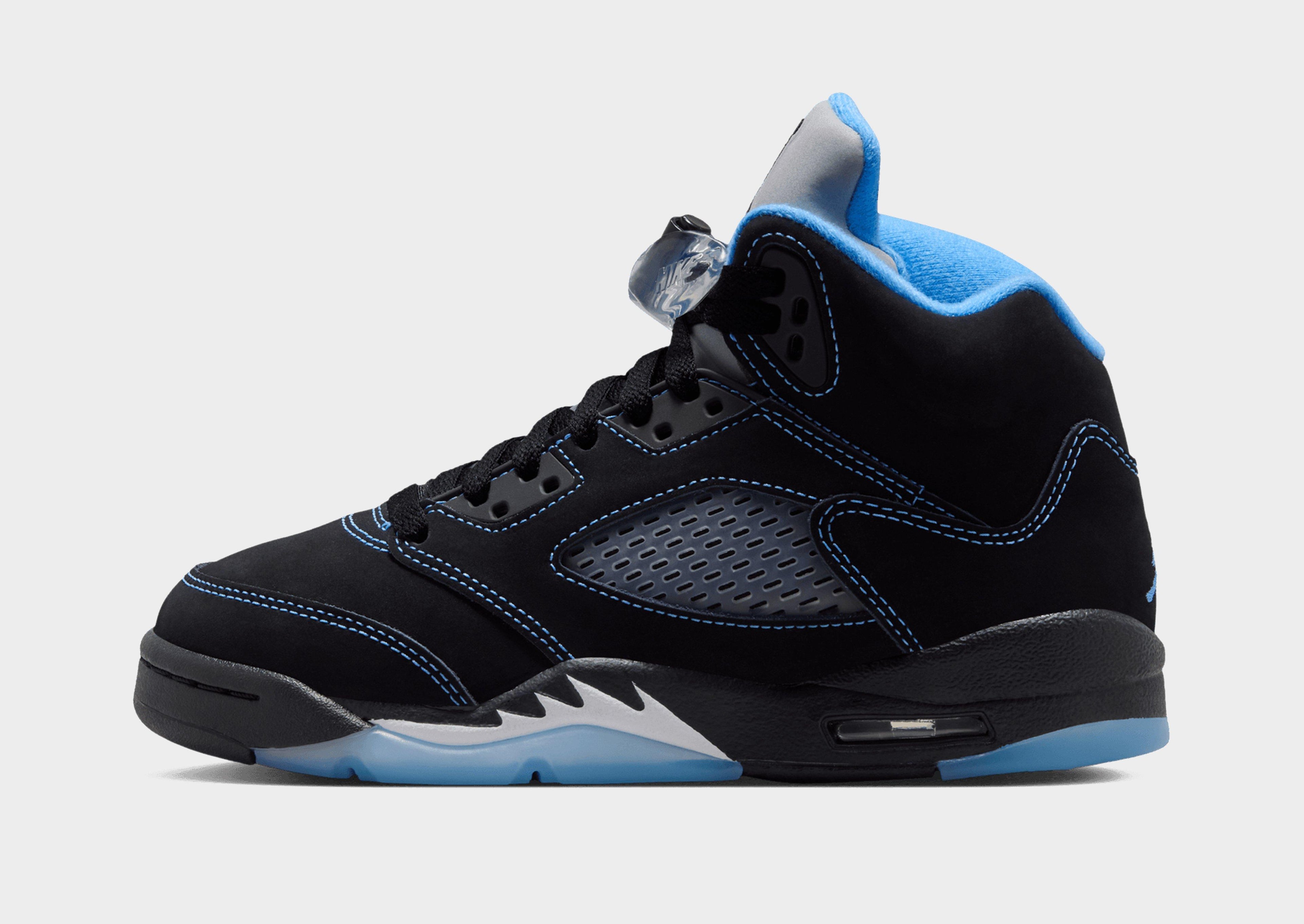 Air 5 Retro 'Black Carolina' Junior's