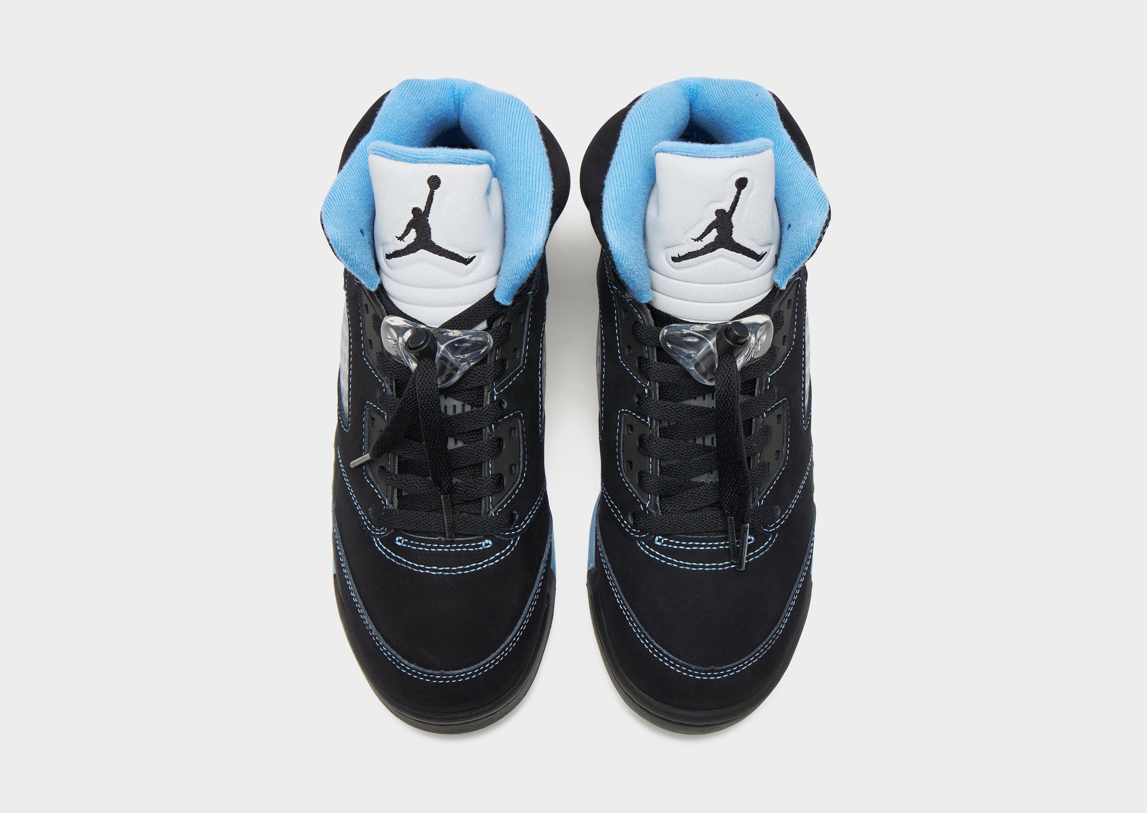 Air 5 Retro 'Black Carolina' Junior's