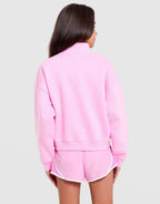Studio Fleece 1/4 Zip Track Top Junior's