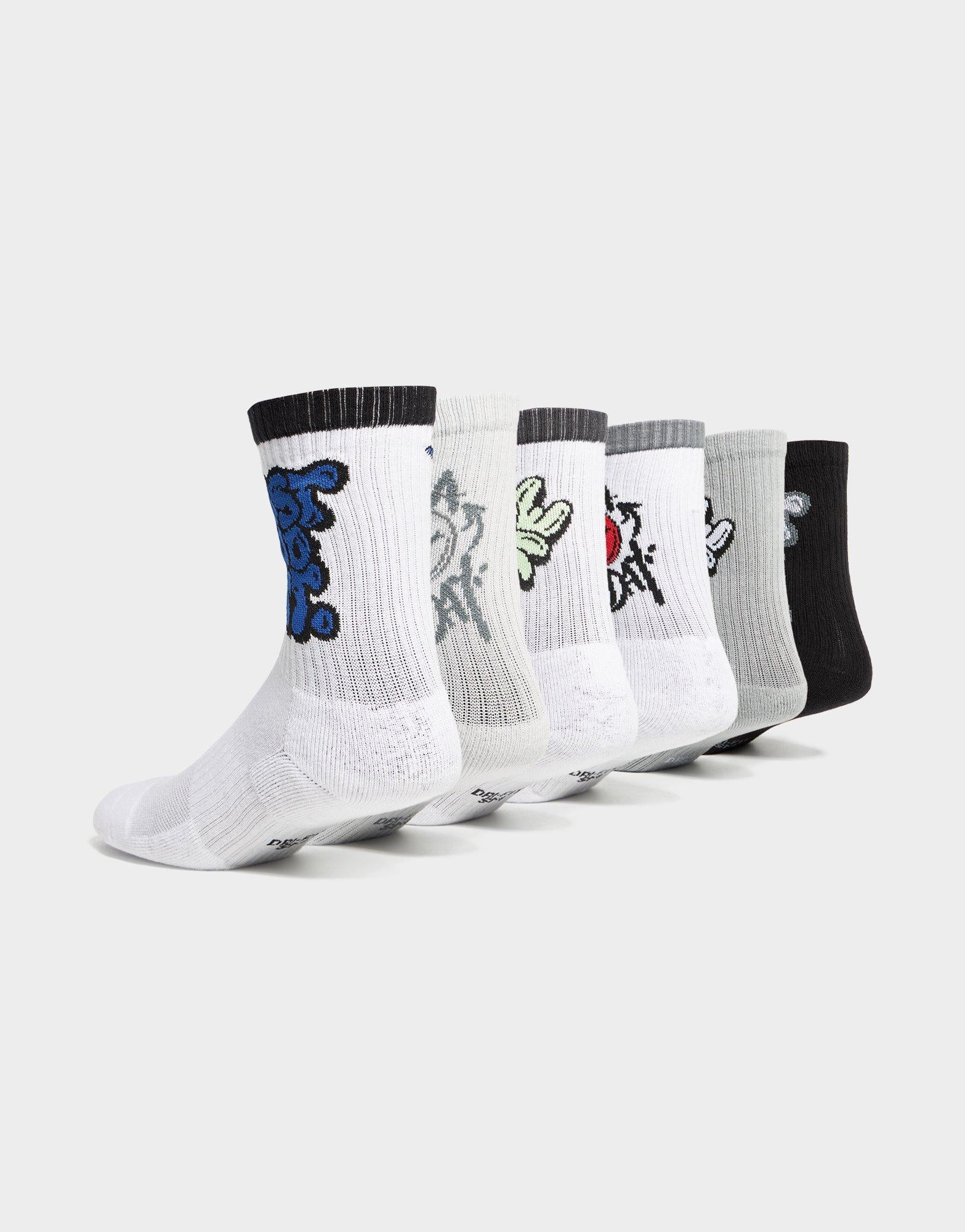 Everyday Crew Socks (6 Pack) Junior's