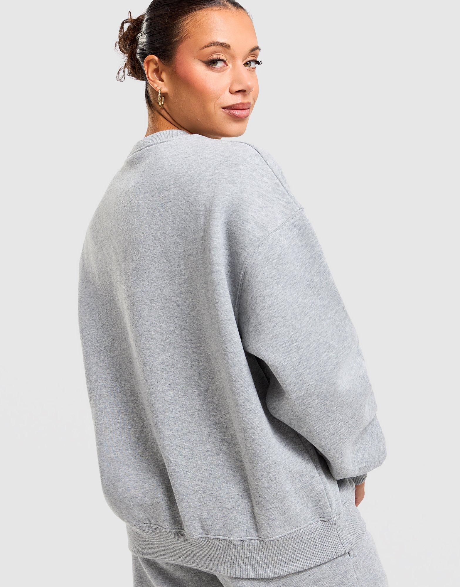 Studio Fleece Medium Weight Oversized Embossed Crew