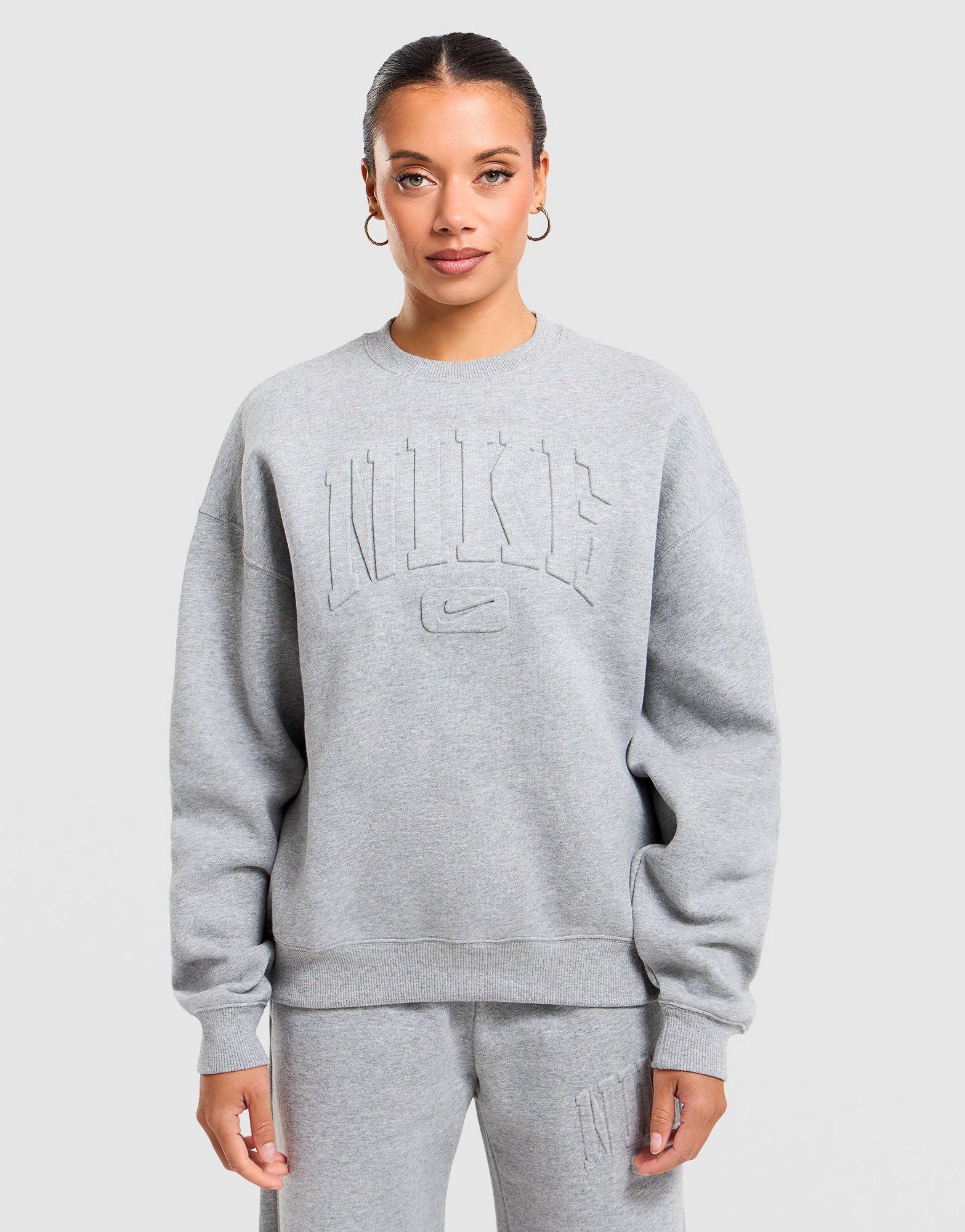 Studio Fleece Medium Weight Oversized Embossed Crew