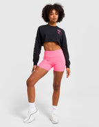 After Dark Tour Cropped Long-Sleeve Running T-Shirt