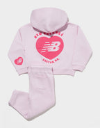 Young Girls Heart Graphic Hoodie/Pant Set Children's