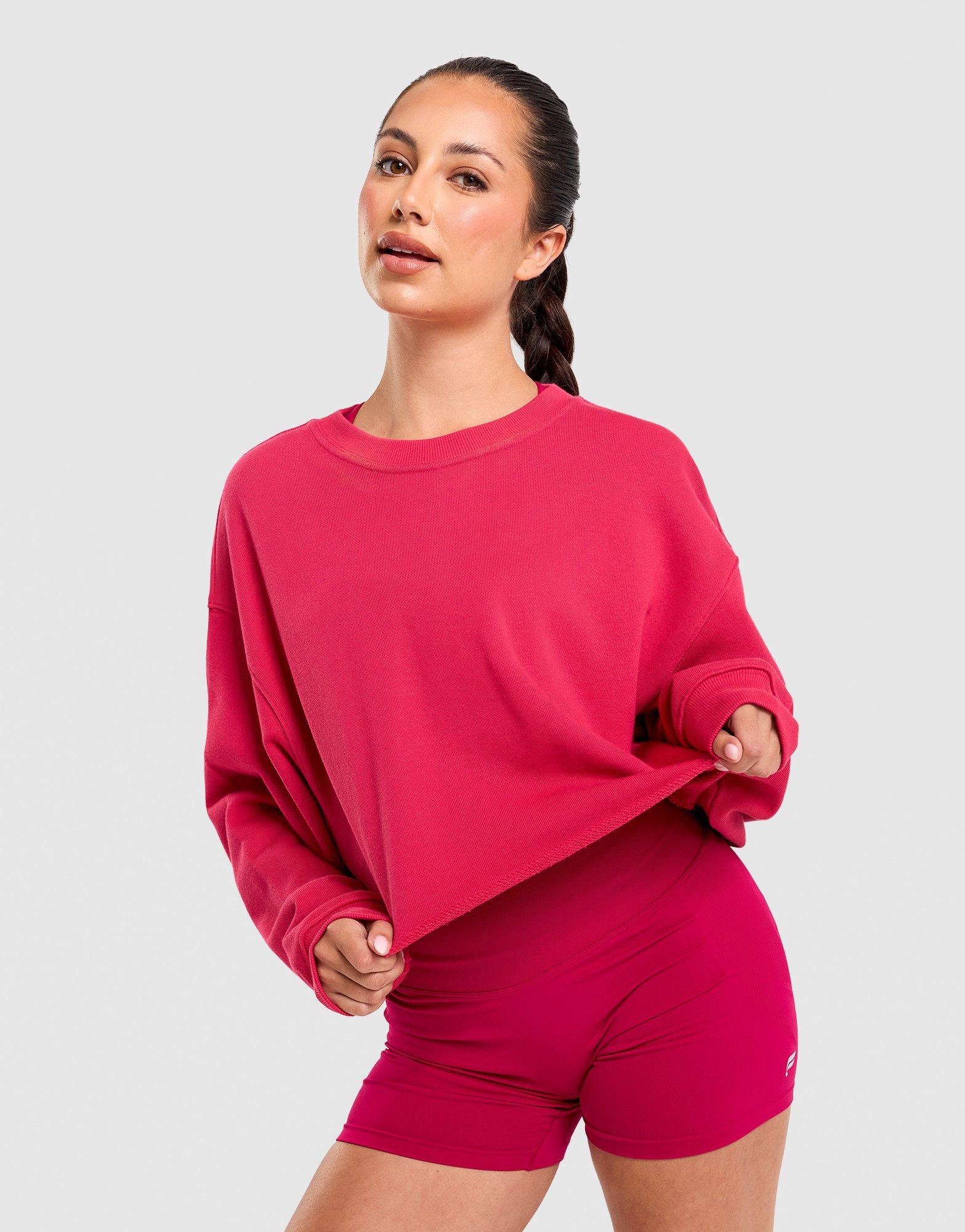 Oversized Crop Sweatshirt