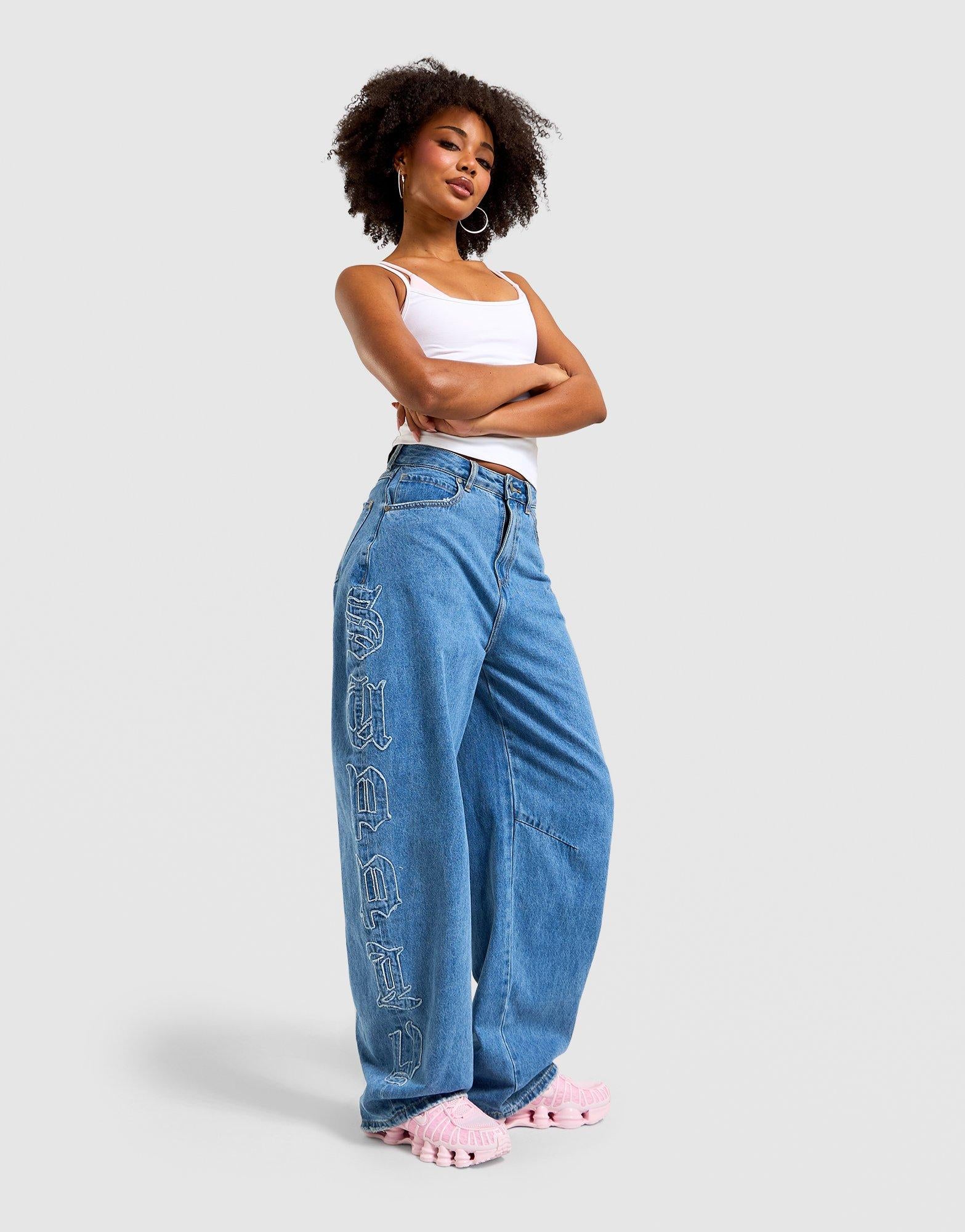 Barrel Denim Pants
