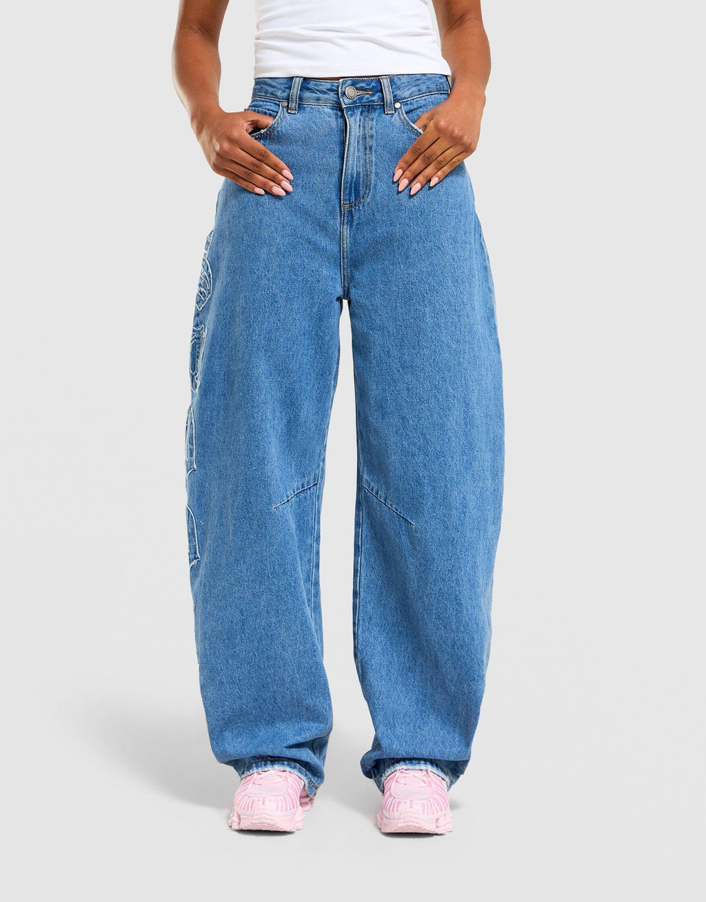 Barrel Denim Pants