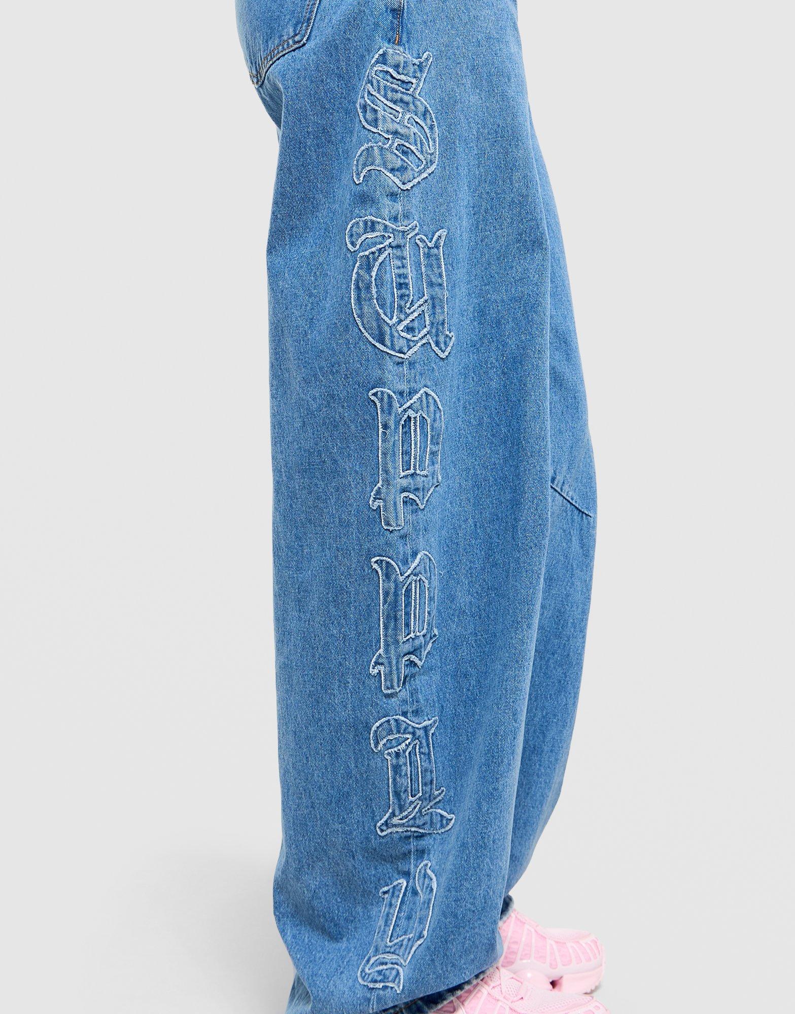 Barrel Denim Pants