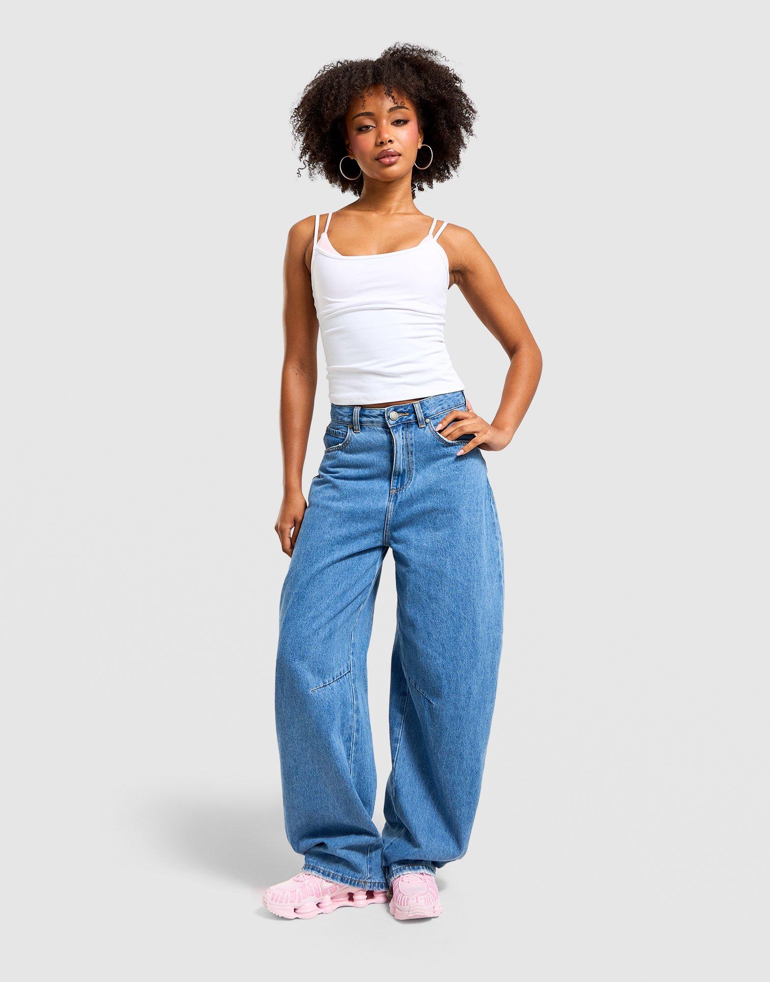 Barrel Denim Pants