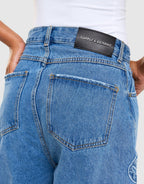Barrel Denim Pants