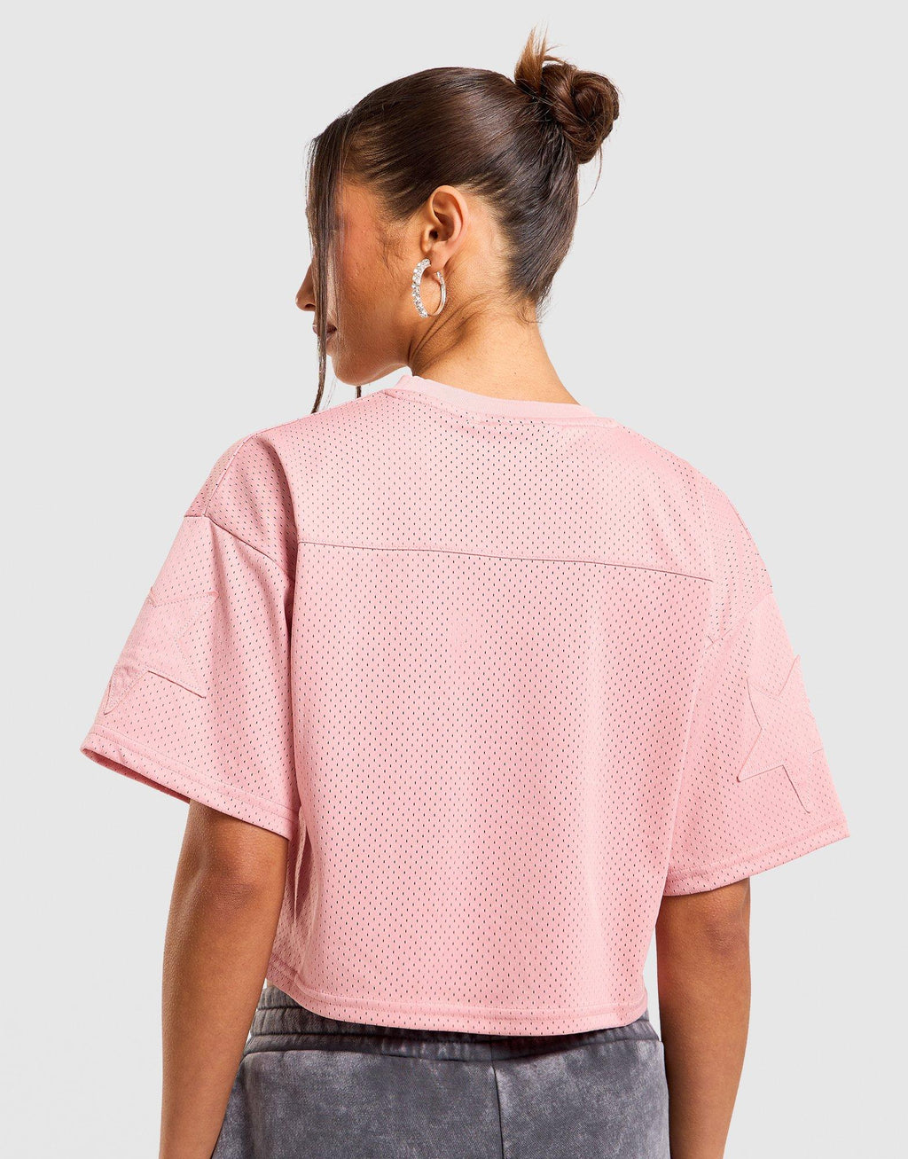 Oversized Mesh Jersey T-Shirt