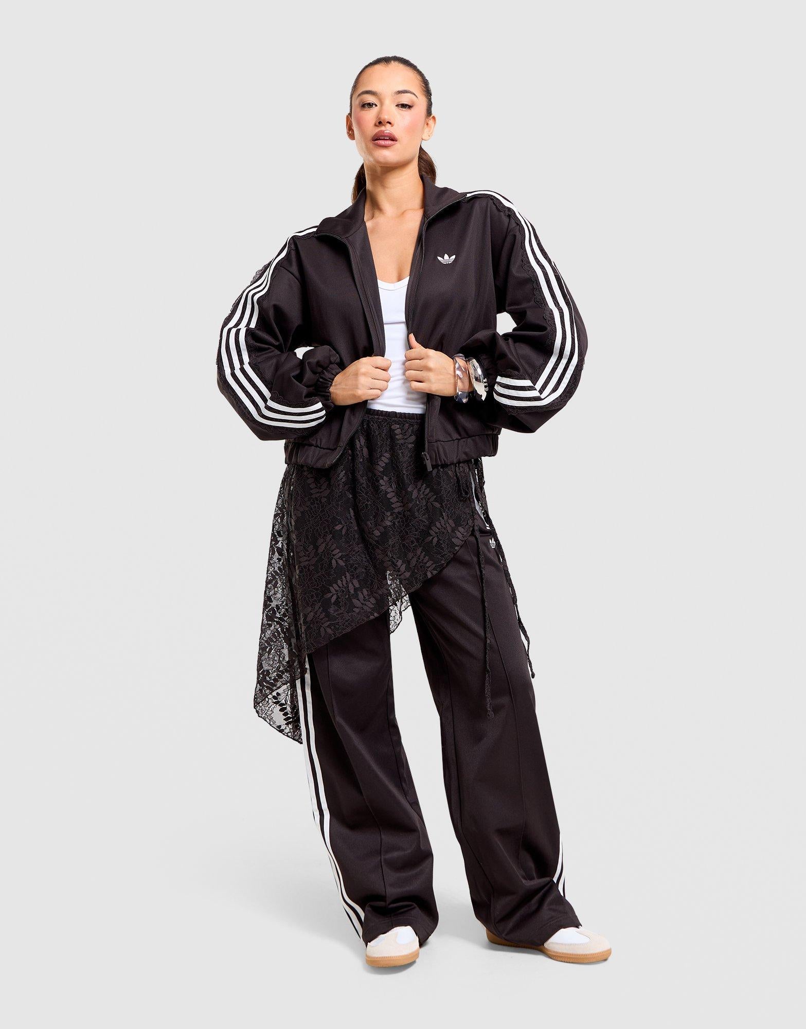 Lace Oversized Archive Track Top