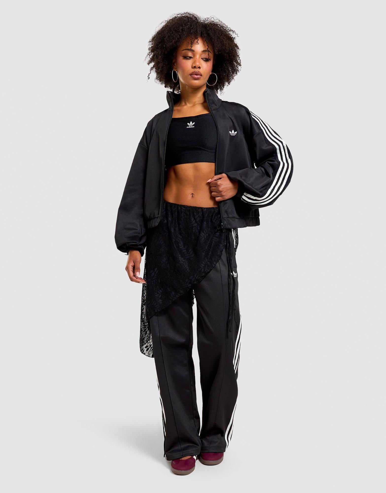 Lace Oversized Archive Track Top