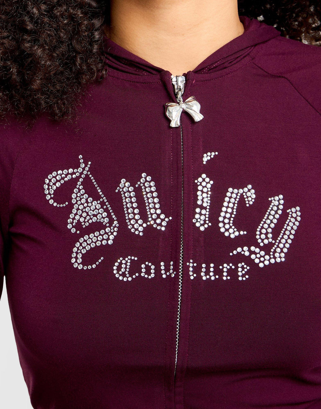 Jersey Lace Full-Zip Hoodie