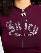 Jersey Lace Full-Zip Hoodie