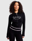 Jersey Lace Full-Zip Hoodie