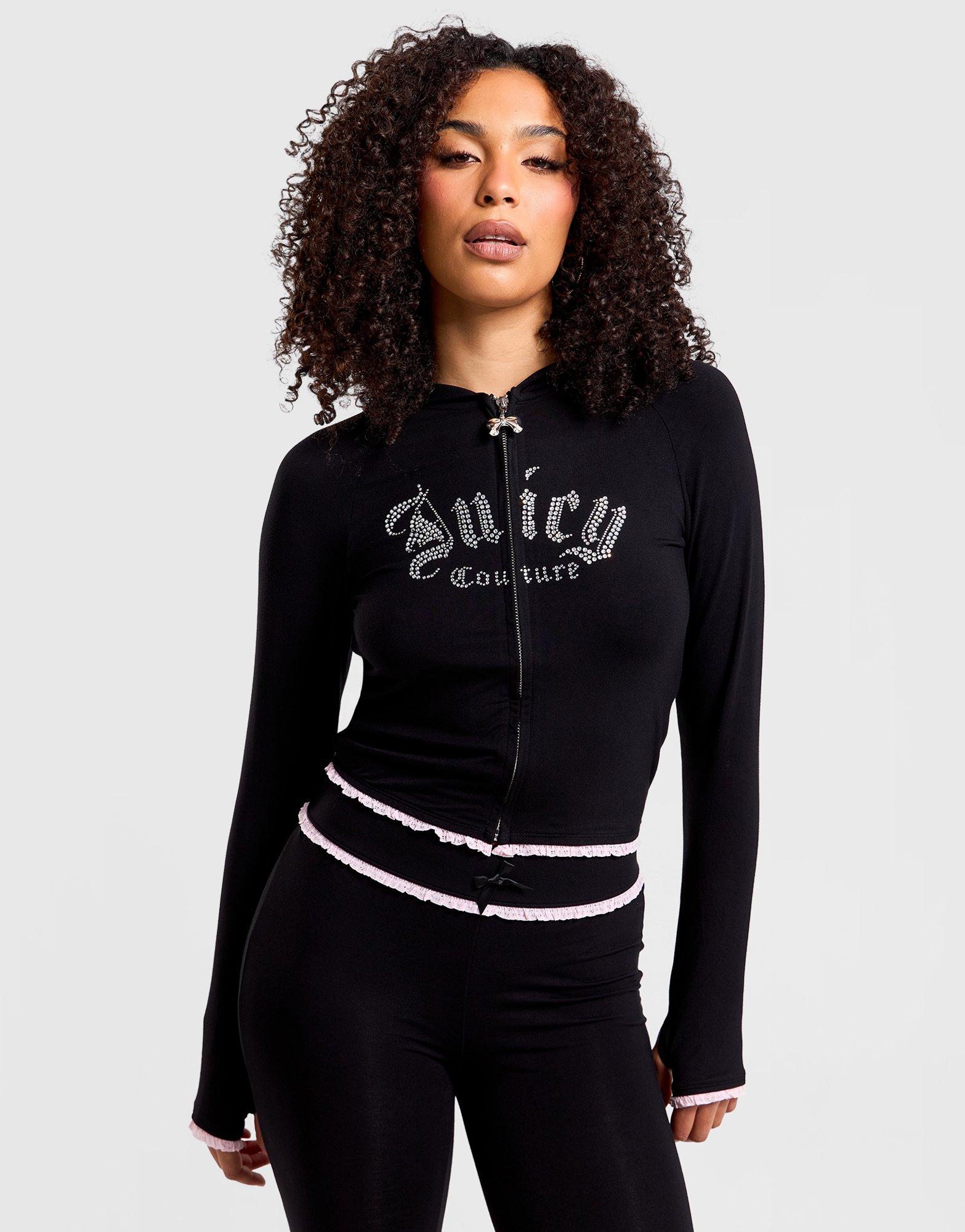 Jersey Lace Full-Zip Hoodie