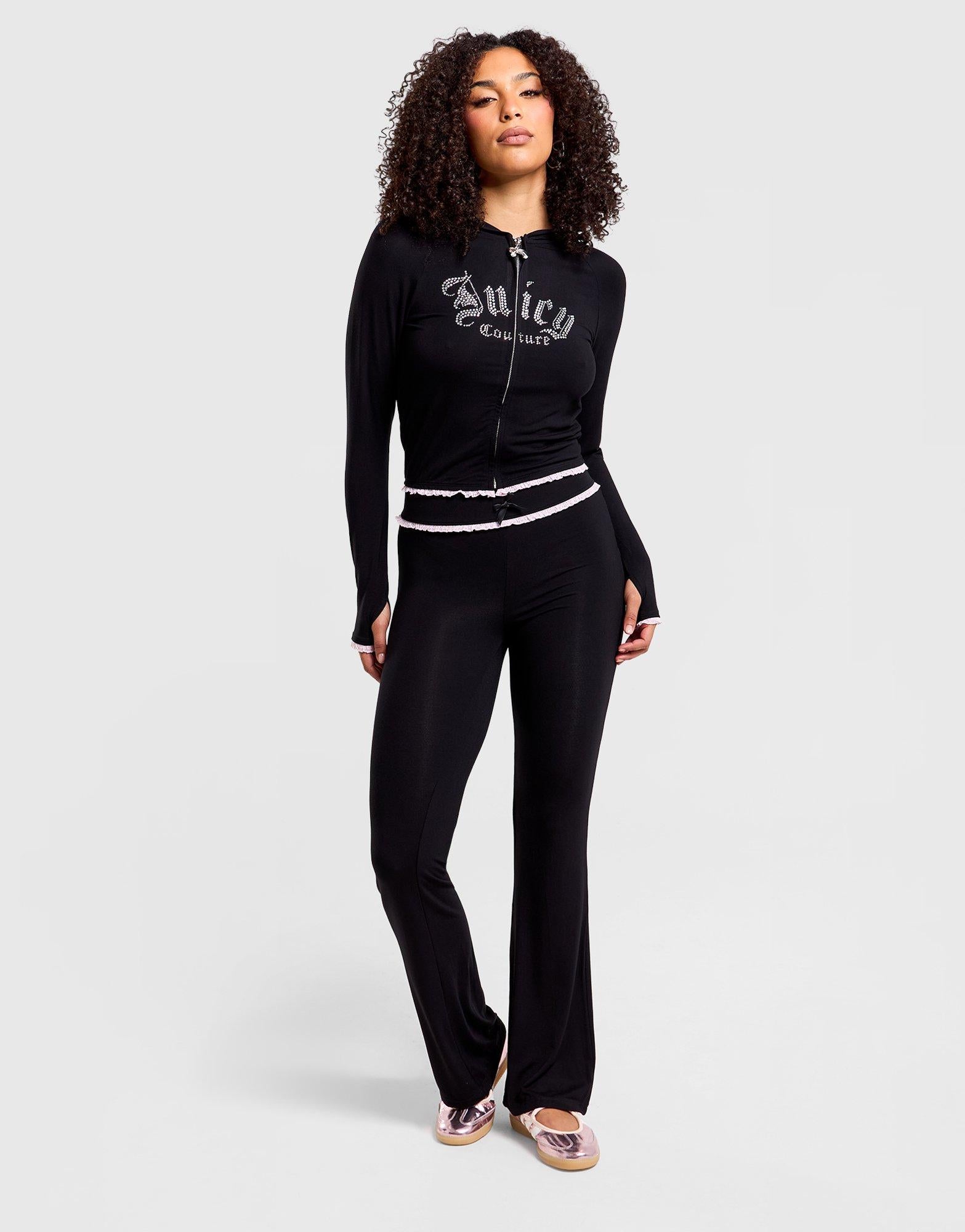 Jersey Lace Full-Zip Hoodie