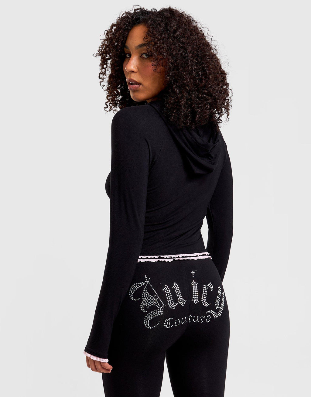 Jersey Lace Full-Zip Hoodie