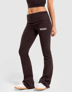 Fold-Over Jersey Flare Pants