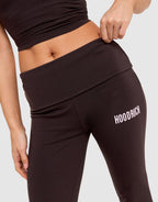 Fold-Over Jersey Flare Pants