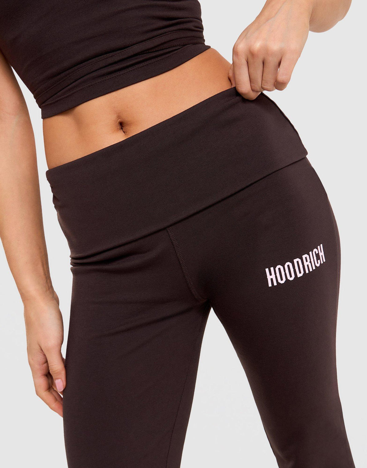 Fold-Over Jersey Flare Pants