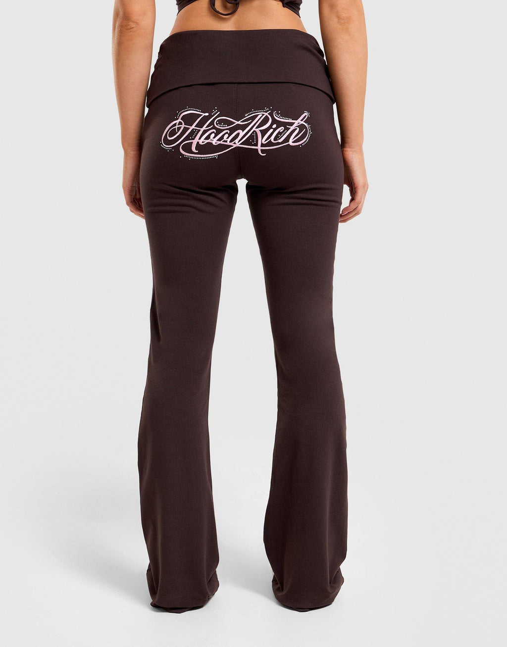 Fold-Over Jersey Flare Pants