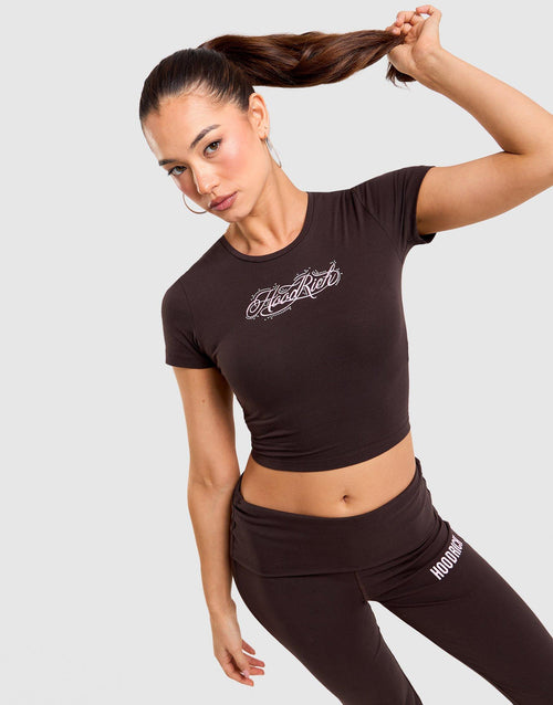 Tie-Back Jersey Script T-Shirt