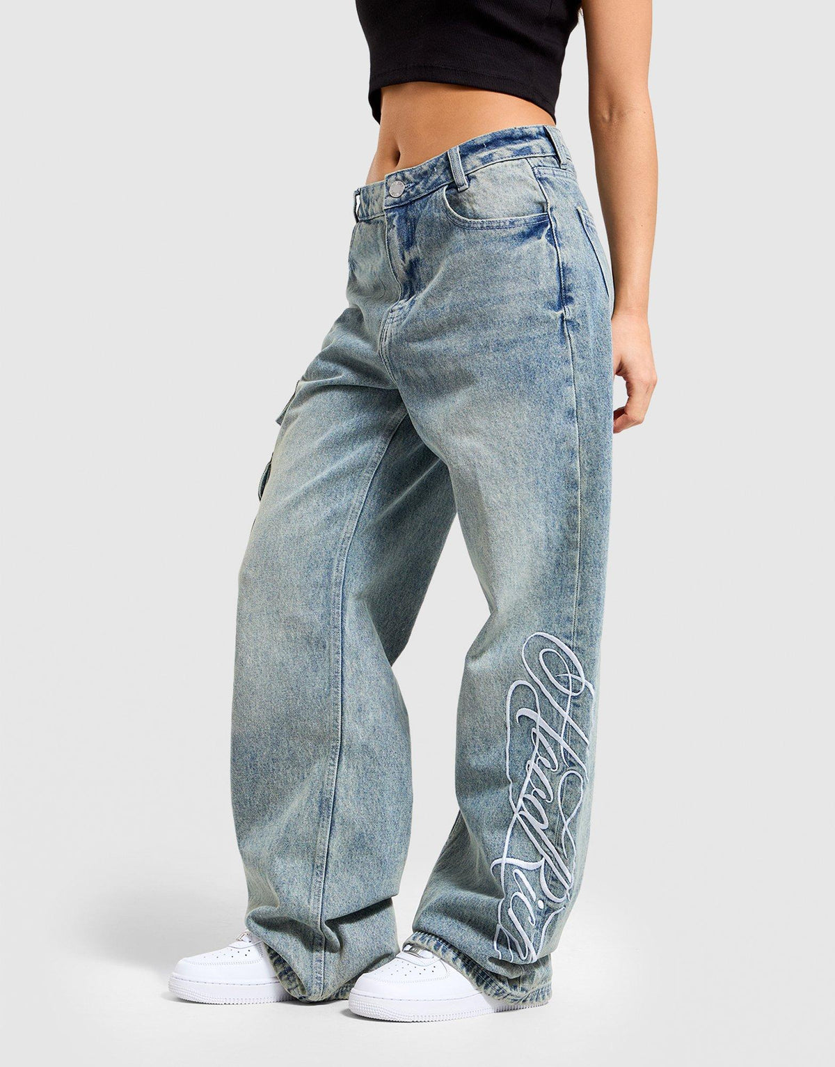 Cargo Denim Pants