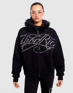 Celeste Faux Fur-Trim Full-Zip Hoodie