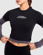 Double Layer Long-Sleeve T-Shirt