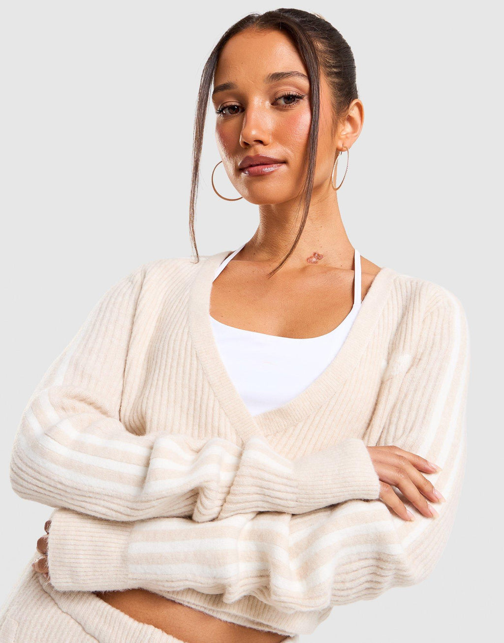 Originals Adiluna Season 2 x JENNIE Knitted Wrap Around Cardigan