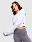 Studio Long-Sleeve Crop Top