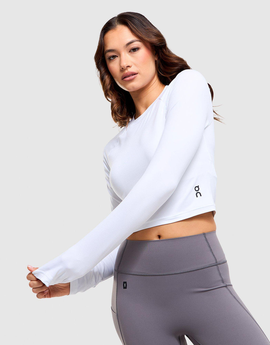 Studio Long-Sleeve Crop Top