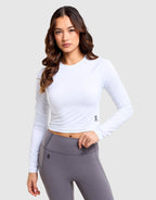Studio Long-Sleeve Crop Top