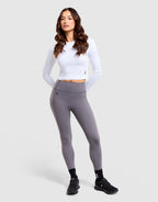 Studio Long-Sleeve Crop Top