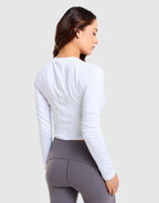 Studio Long-Sleeve Crop Top