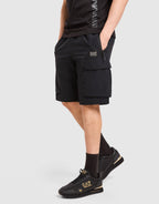 Badge Woven Cargo Shorts
